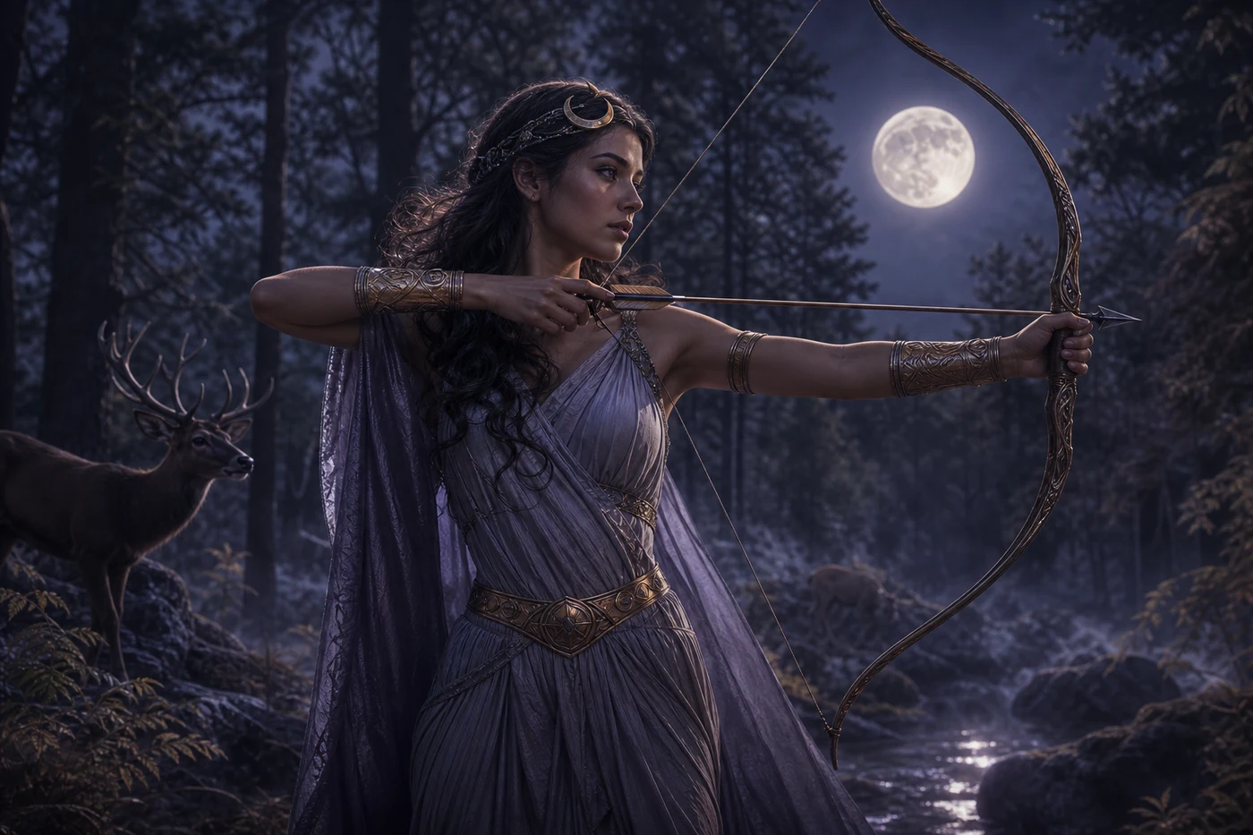 Artemis: Moon, wild nature, independence and instinct