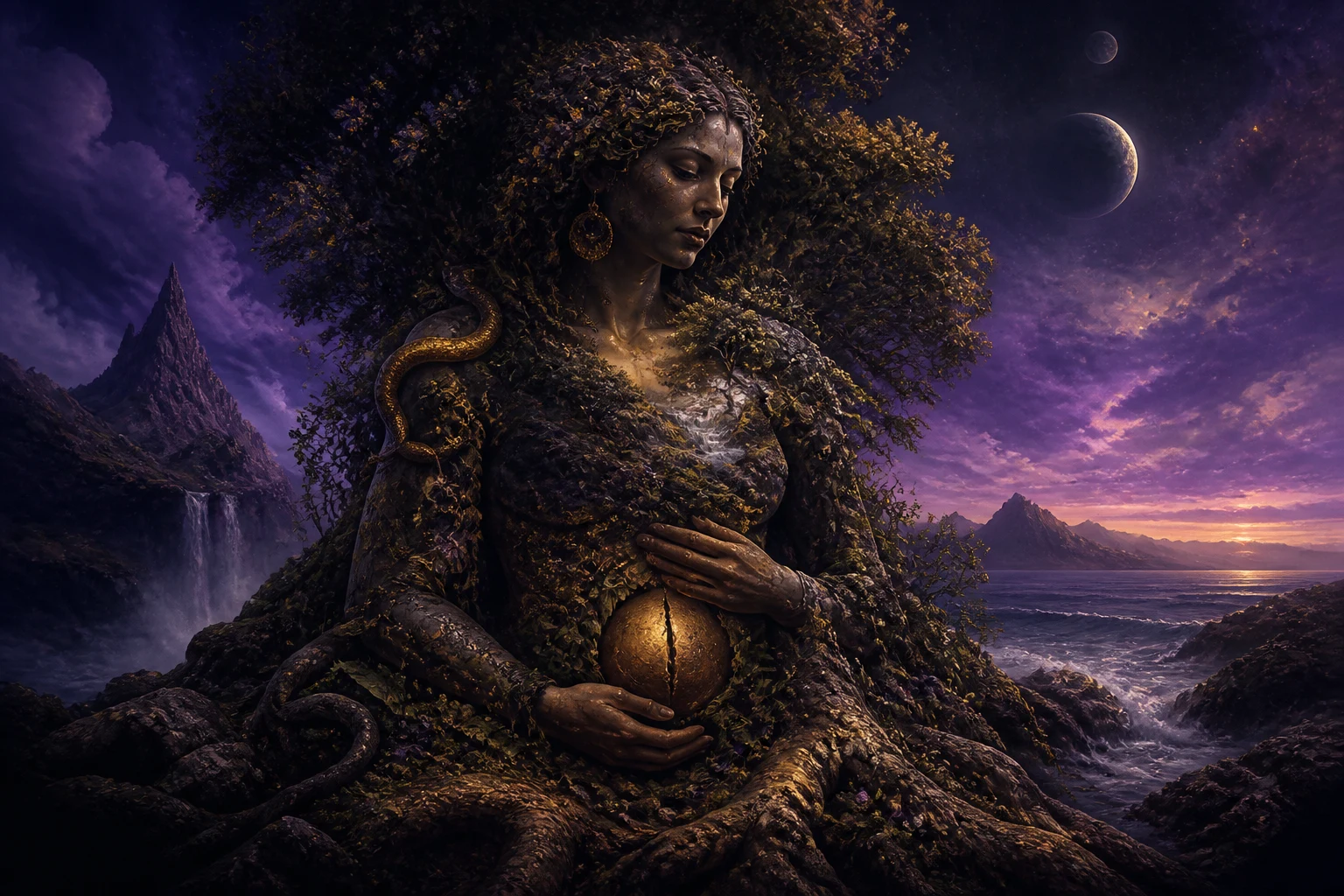 Gaia: the primordial goddess of Earth and living memory