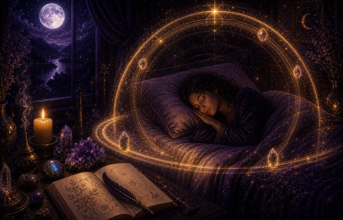 Protection énergétique avant de dormir: rituel simple pour une nuit apaisée