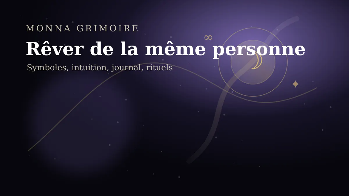 Pourquoi je rêve toujours de la même personne ? Signification spirituelle et émotionnelle