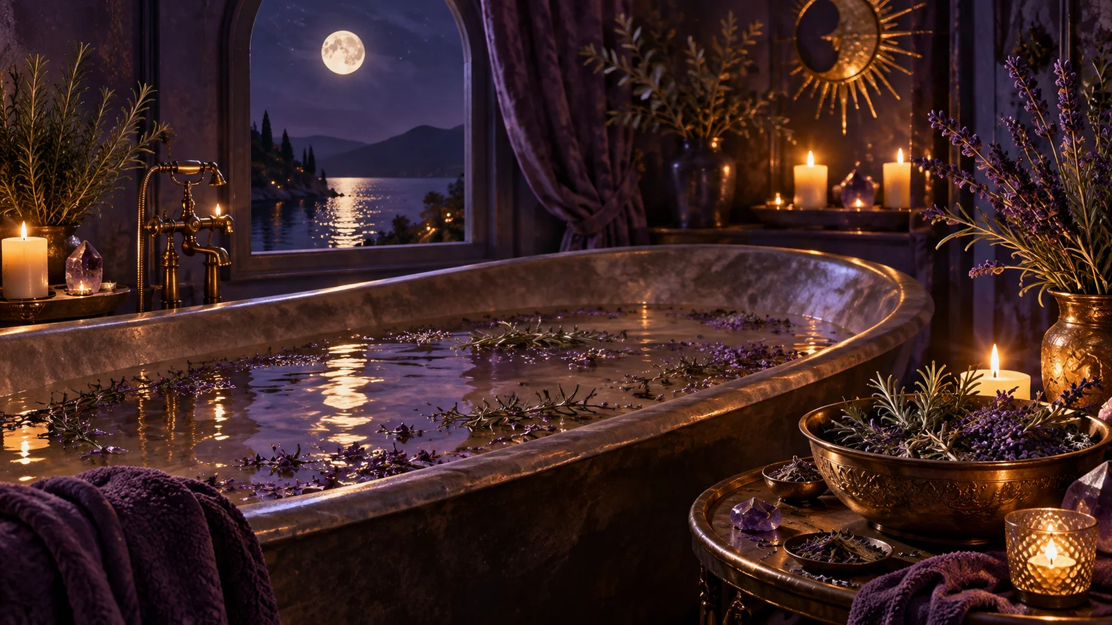 Ritual baths: water, herbs, and symbolic purification