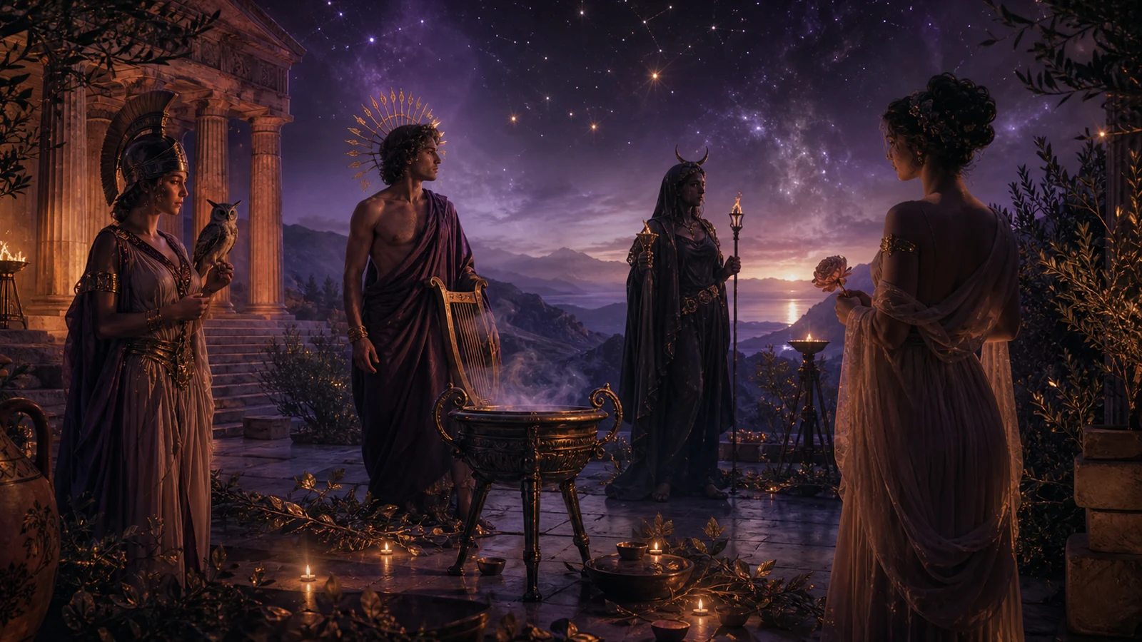 Spiritualité grecque antique: divinités, oracles, offrandes et archétypes