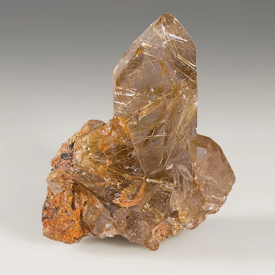 Rutilated quartz - natural crystal example