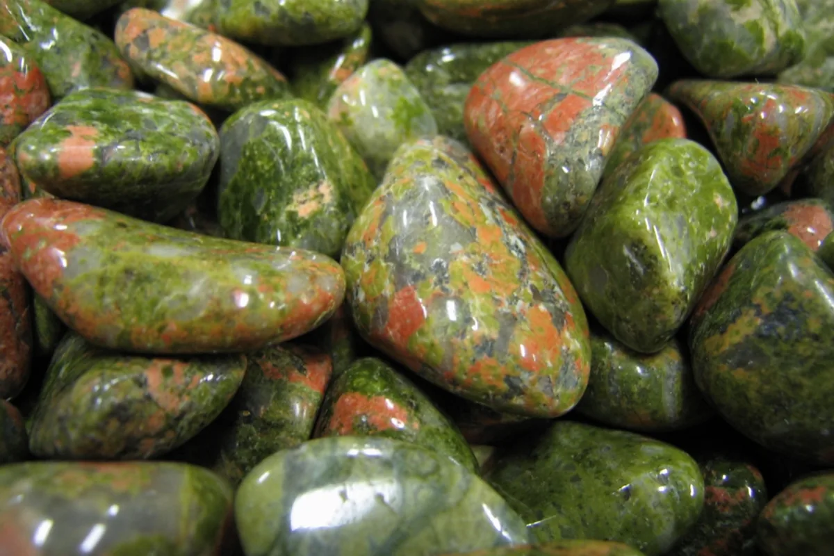 Unakite - exemple de pierre naturelle