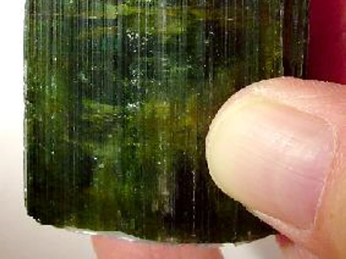 Verdelite - natural crystal example